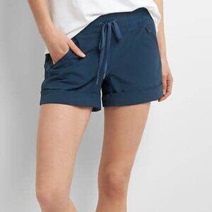 NWT Gap Gapfit blue gray hiking shorts elastic waist small S